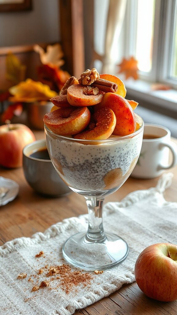 cinnamon baked apple parfait