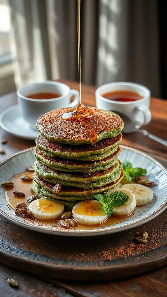cinnamon black bean pancakes