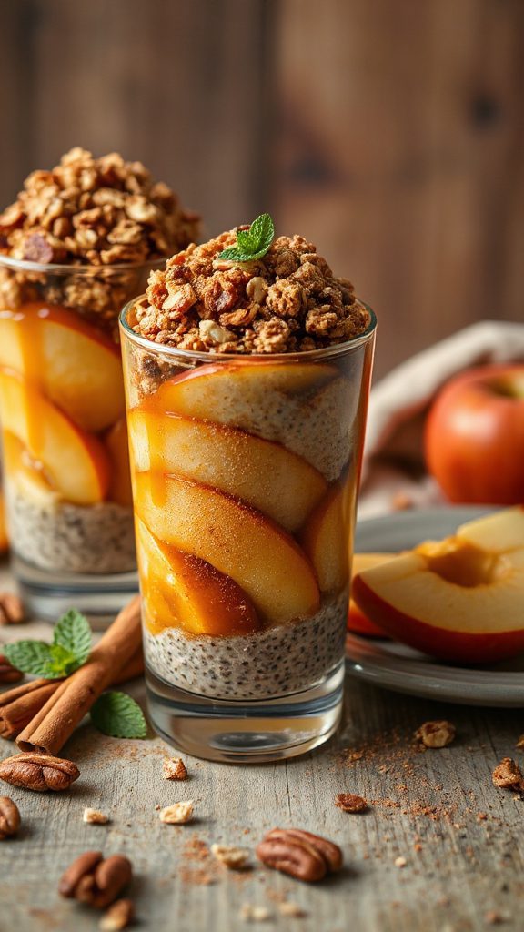 cinnamon chia baked apples
