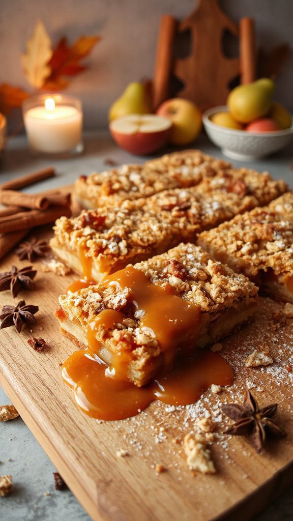 cinnamon fruit crumble bars