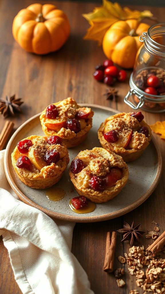 cinnamon roll baked oat cups