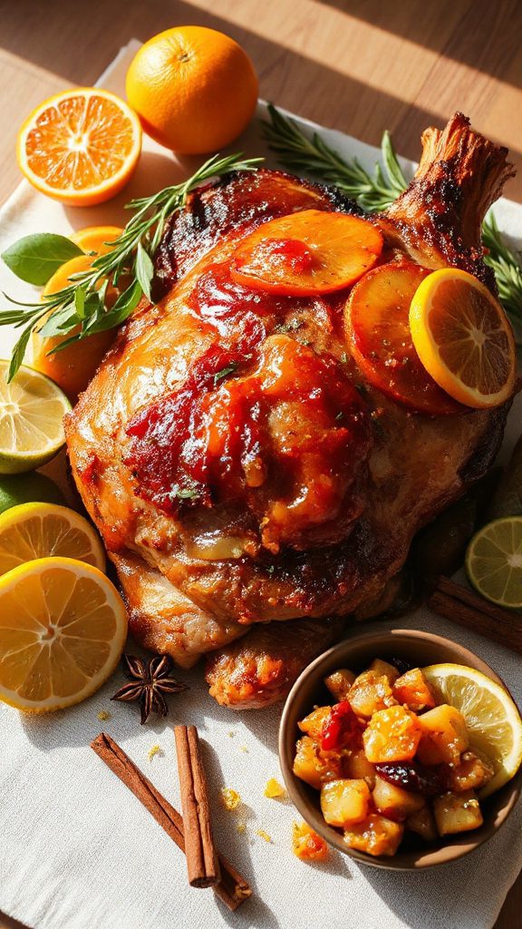 citrus herb braised pork