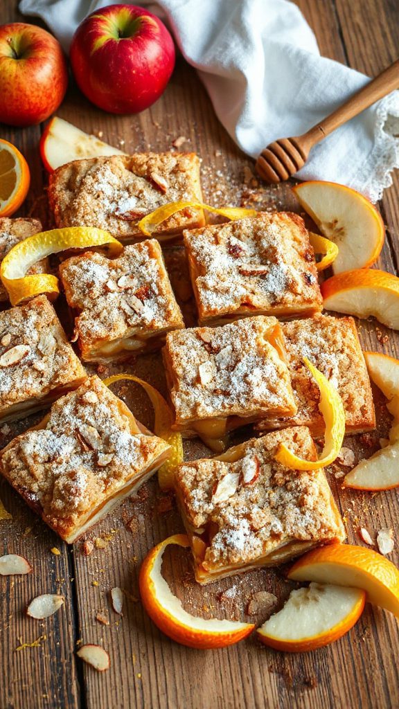 citrus infused crumble dessert bars