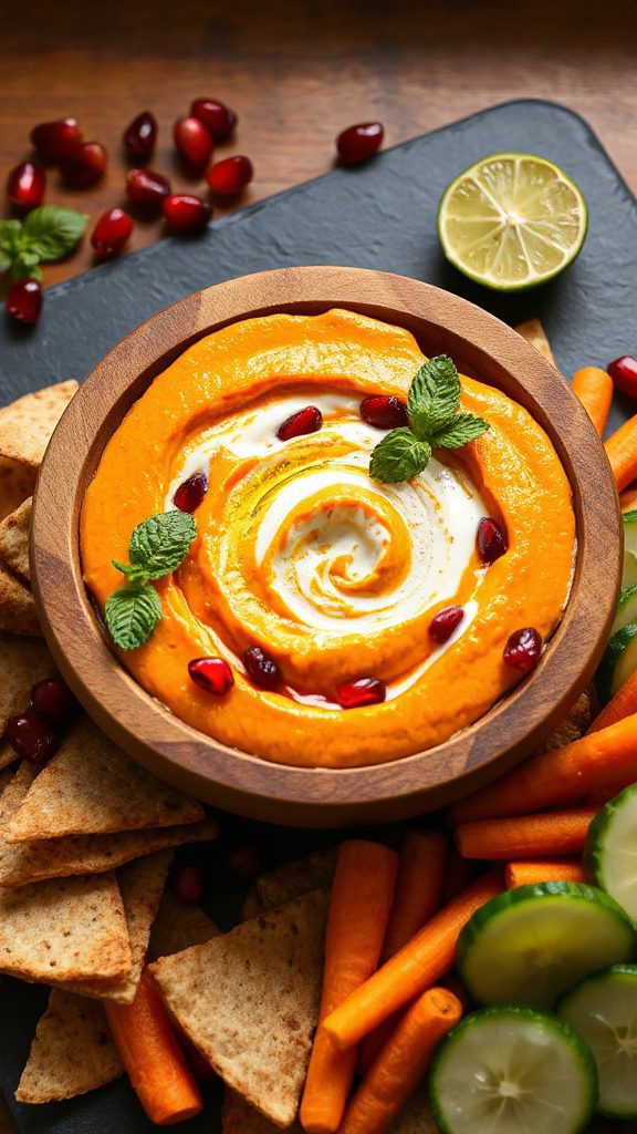 citrus infused pumpkin dip