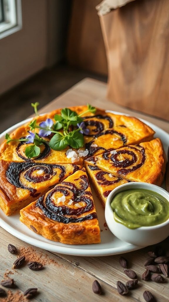 cocoa infused pumpkin frittata