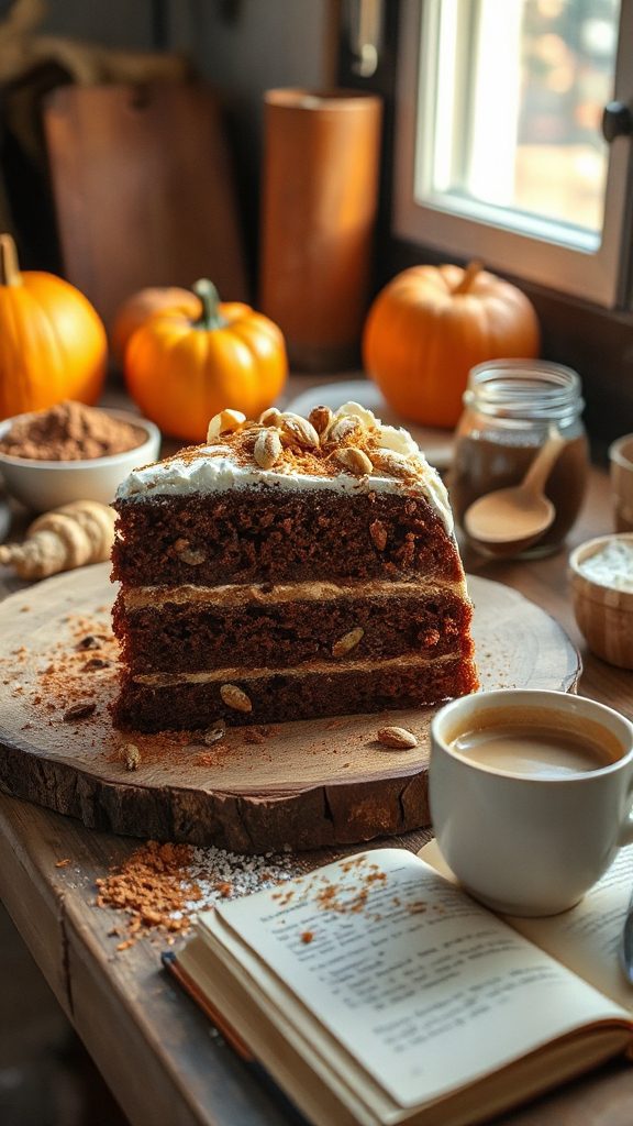 cocoa pumpkin protein cake