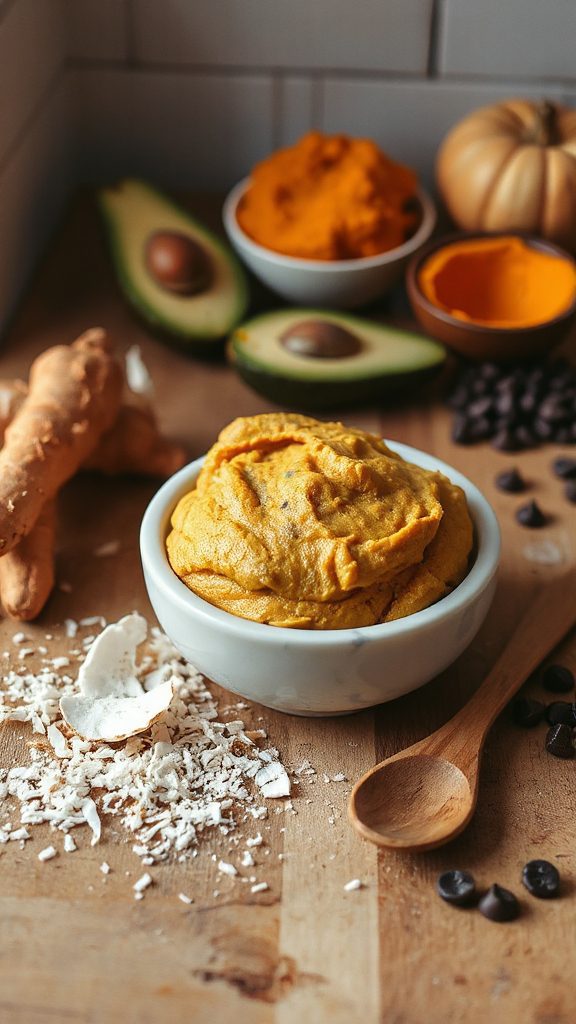 coconut avocado pumpkin treat