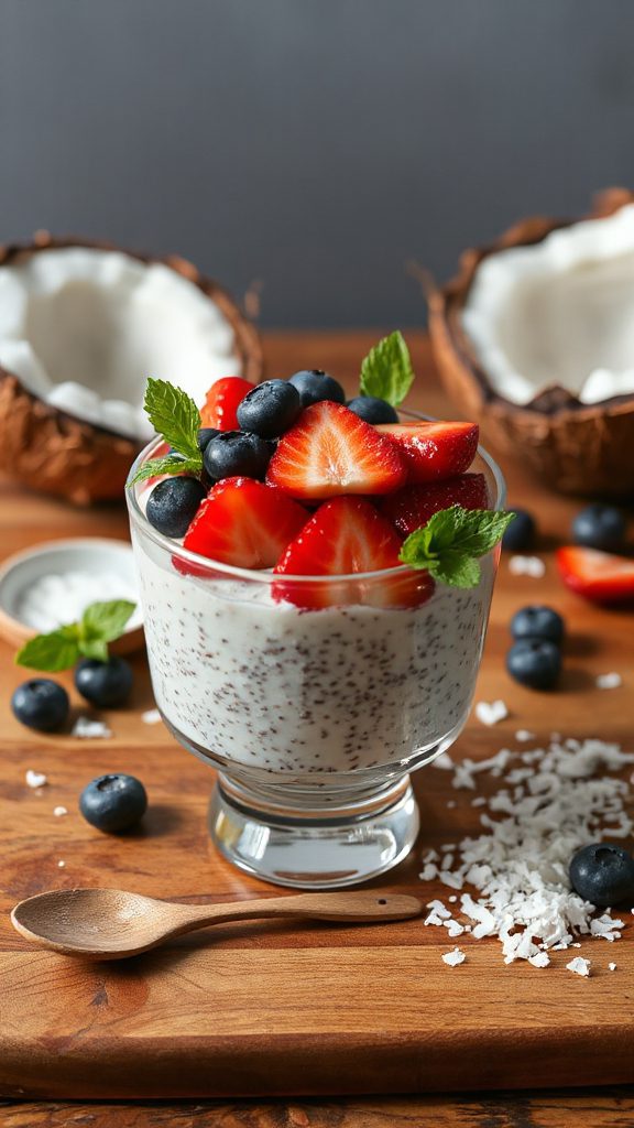 coconut chia seed pudding