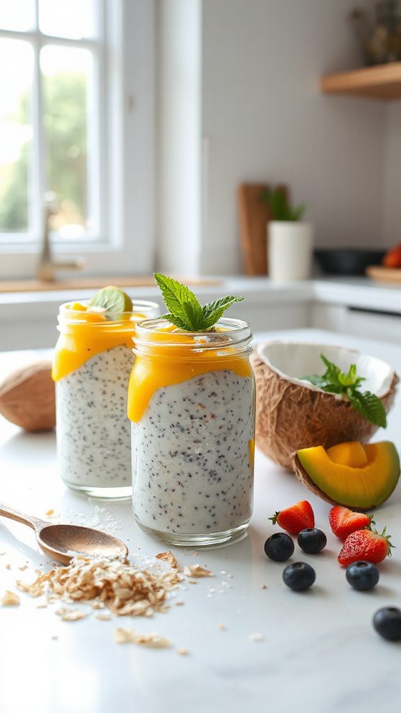 coconut chia seed pudding