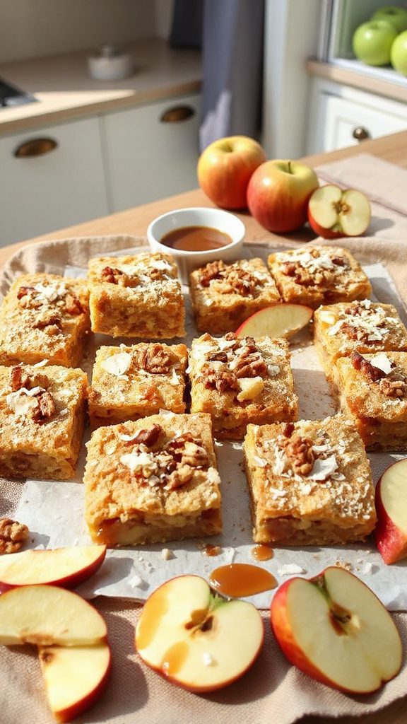 coconut flour apple pie bars