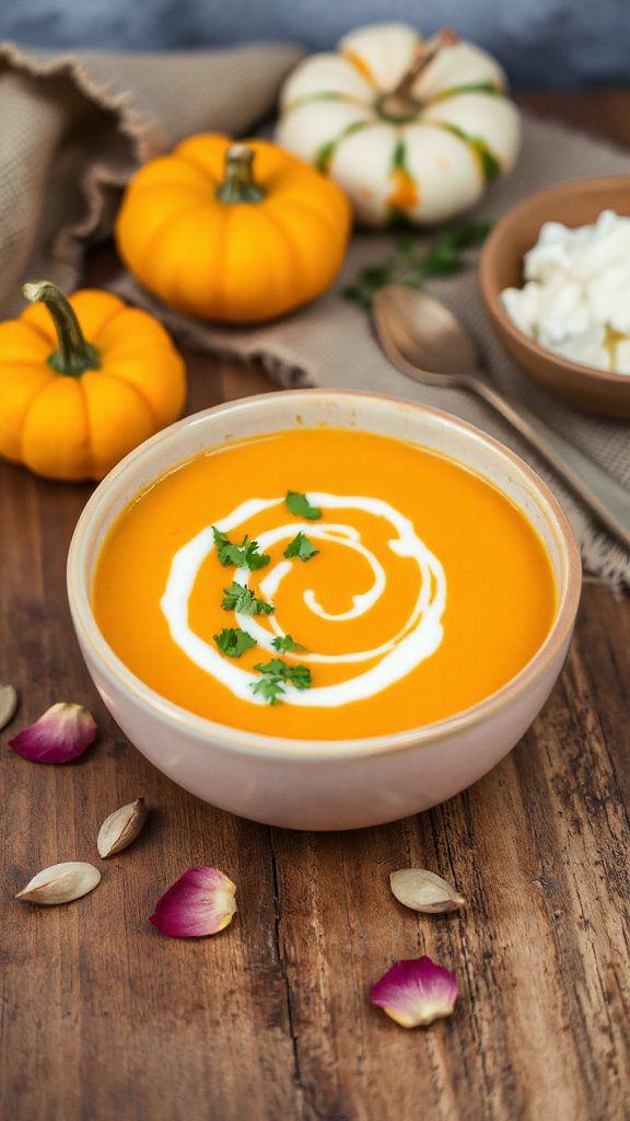 coconut infused pumpkin soup recipe