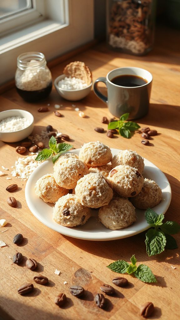 coconut macadamia coffee bites