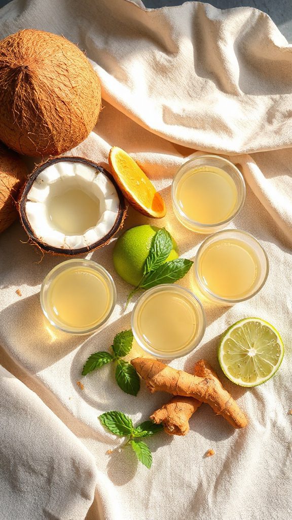 coconut water and vinegar shot