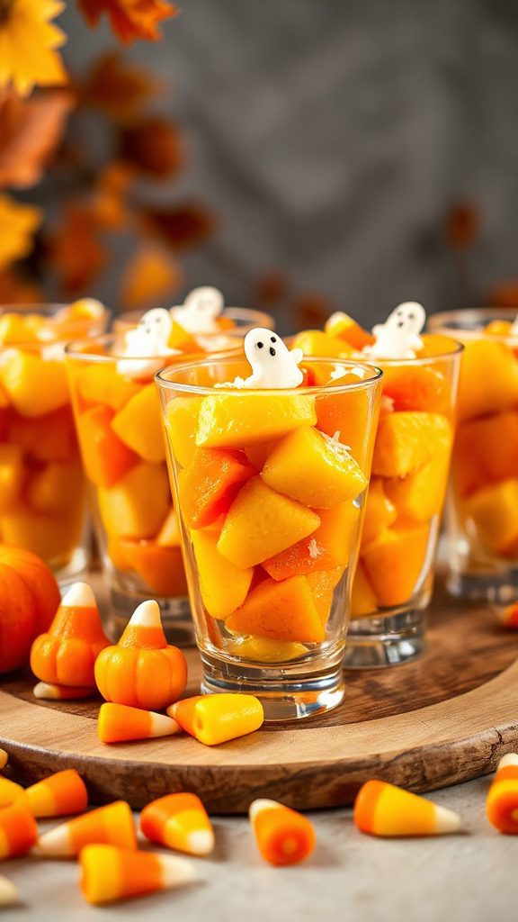 colorful fruit halloween treats