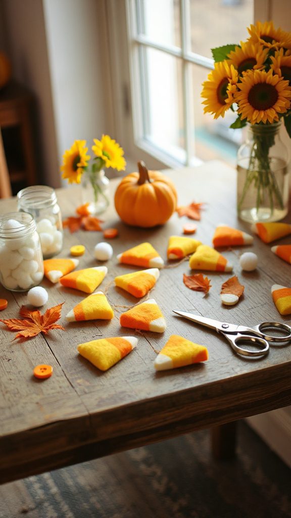 colorful halloween candy garland