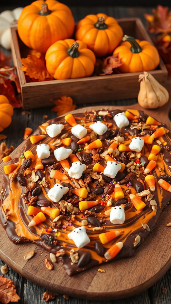 colorful halloween chocolate treat