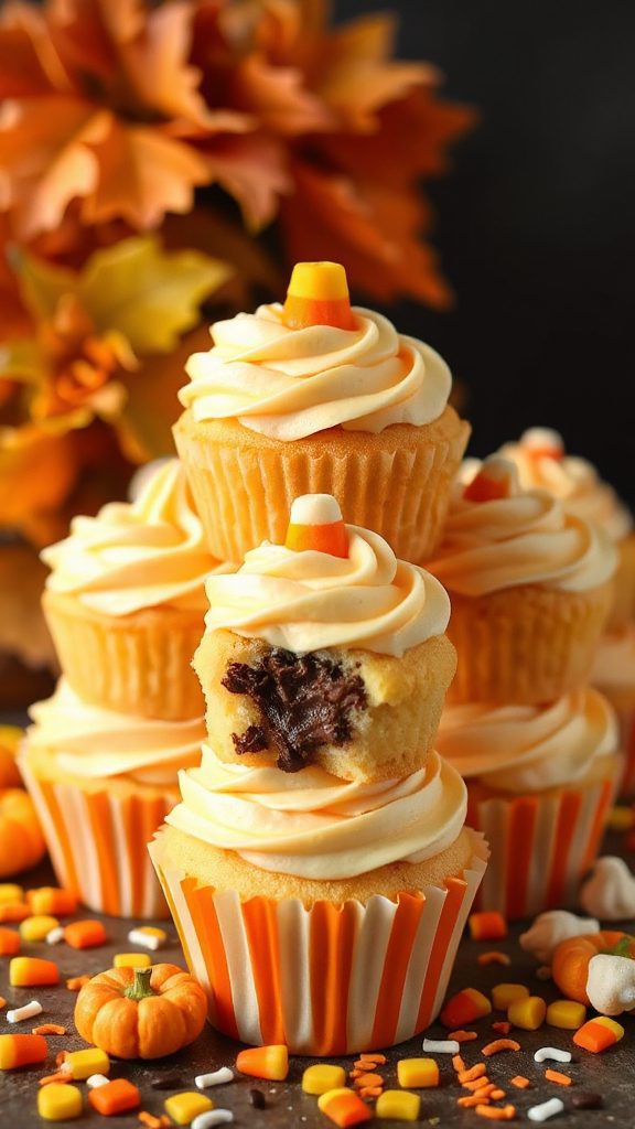 colorful halloween cupcake surprise