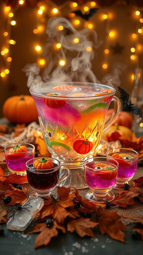 colorful halloween punch delight