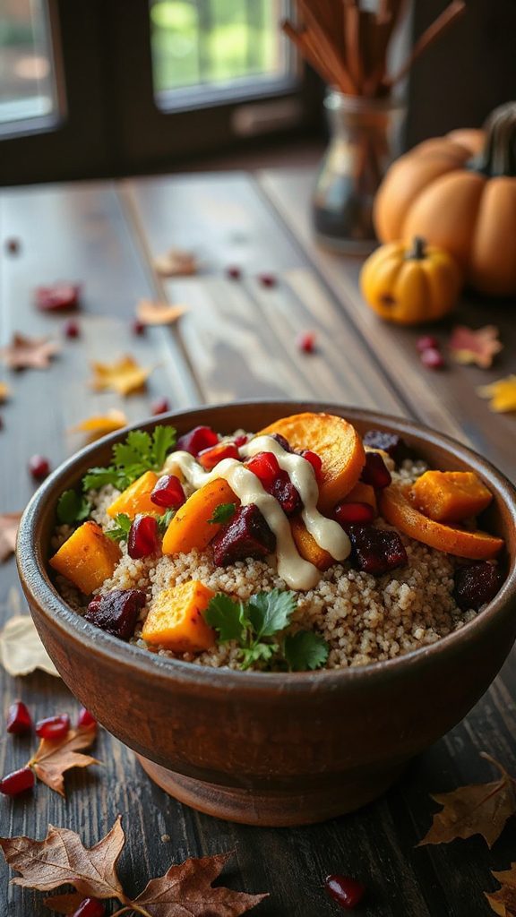colorful roasted beet salad