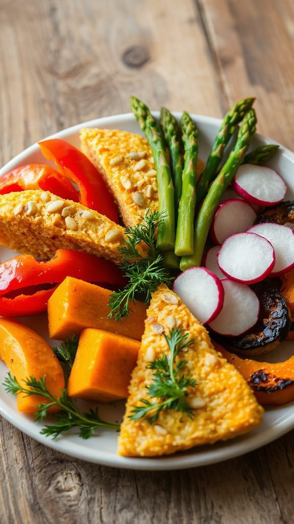 colorful vegetable quinoa frittatas