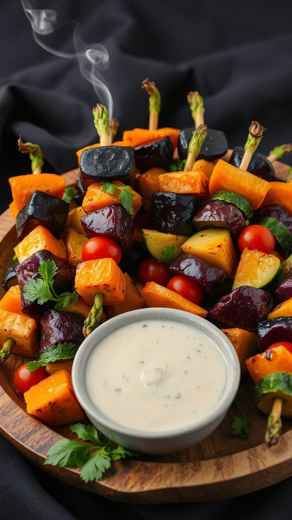 colorful vegetable skewers recipe