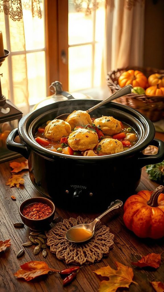 comforting chicken and dumplings