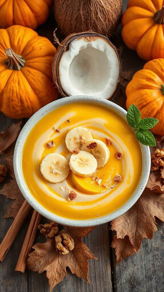comforting coconut pumpkin custard