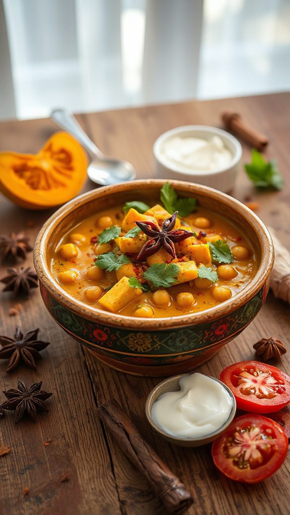 comforting creamy pumpkin stew