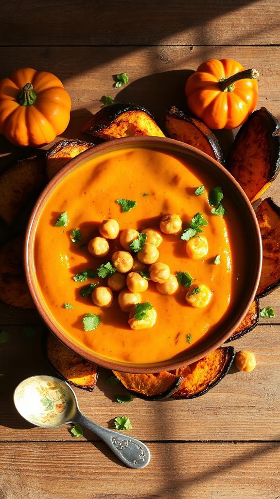 comforting pumpkin chickpea curry