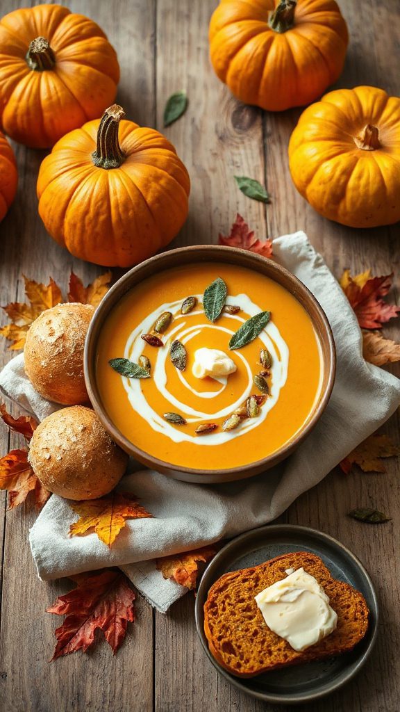 comforting roasted pumpkin soup