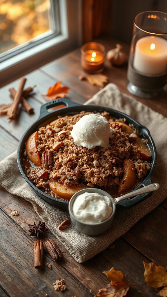 comforting spiced apple dessert
