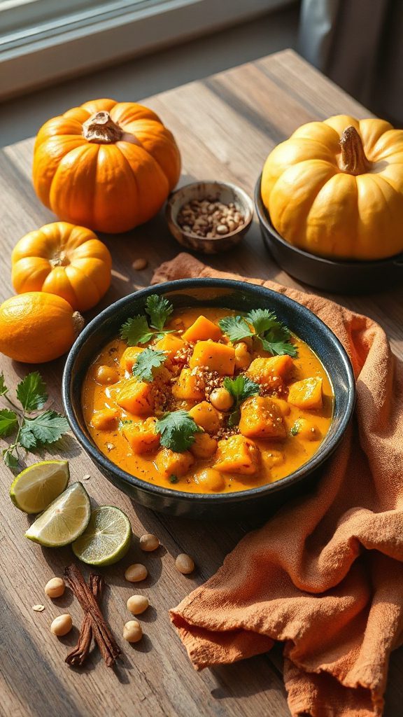 comforting vegan pumpkin curry