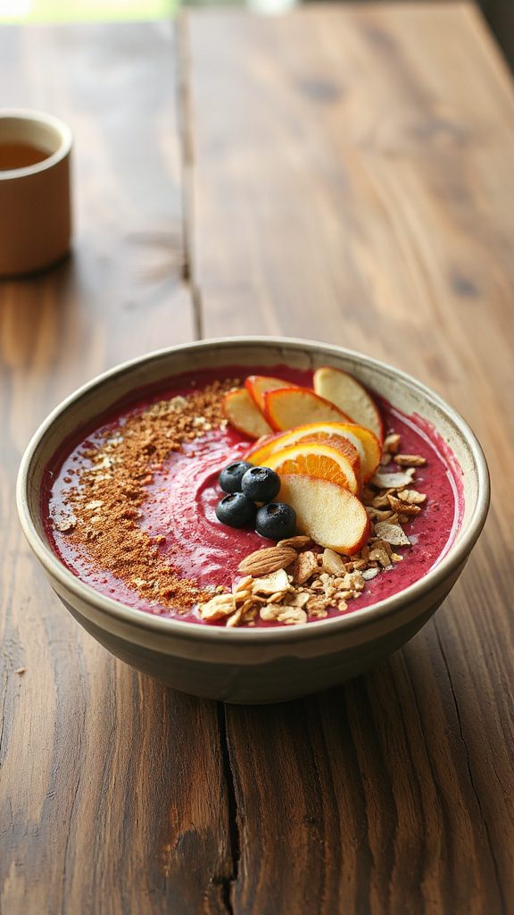cozy apple and beet smoothie