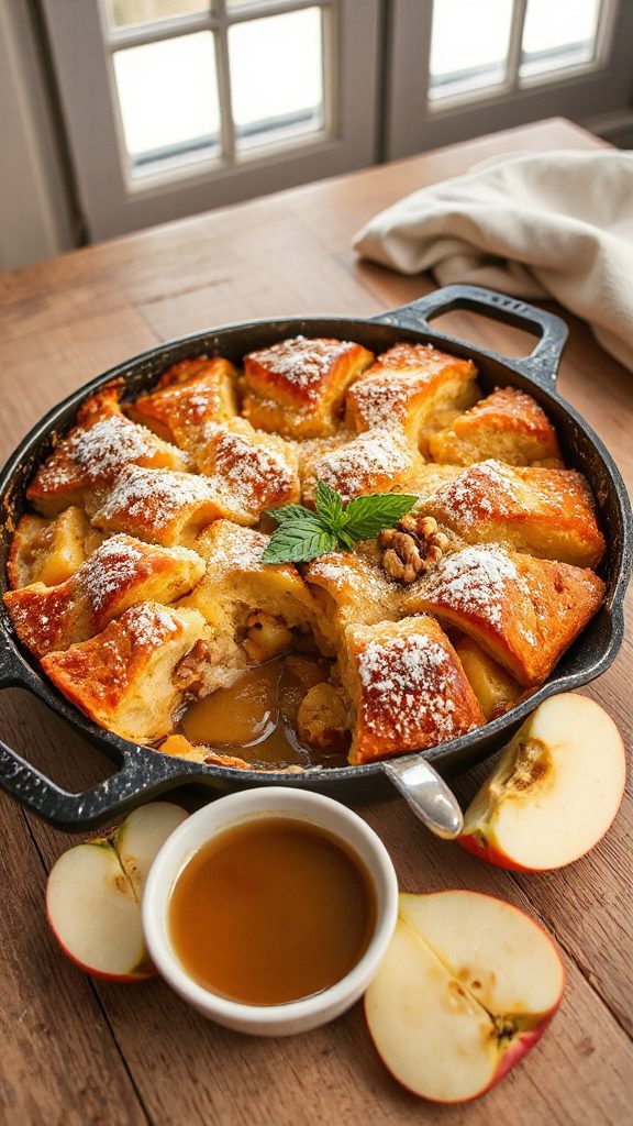 cozy apple bread pudding