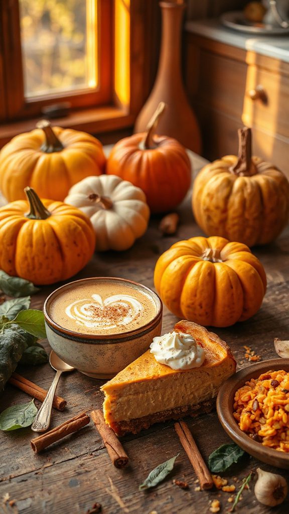 cozy autumn pumpkin beverage