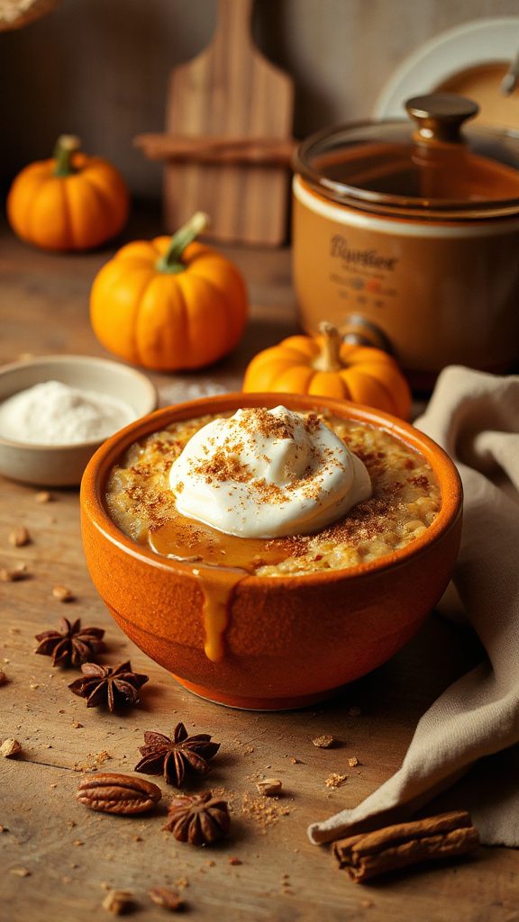 cozy autumn pumpkin oatmeal
