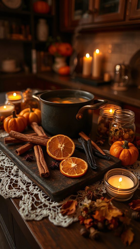cozy cinnamon vanilla simmer pot