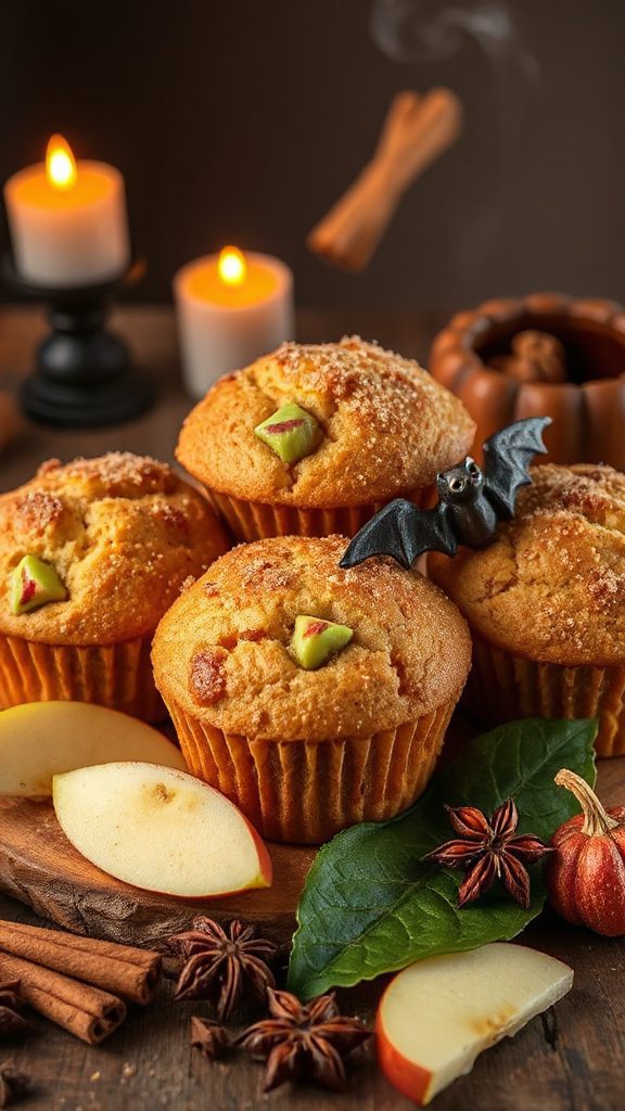 cozy fall apple muffins