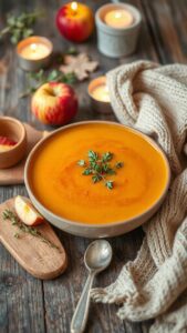 cozy fall apple soup