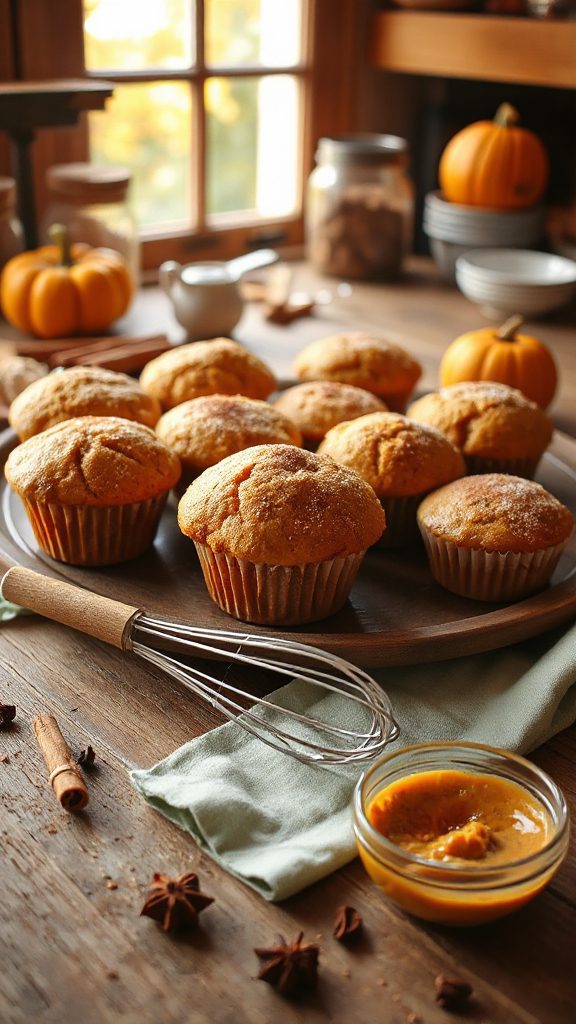 cozy pumpkin spice muffins