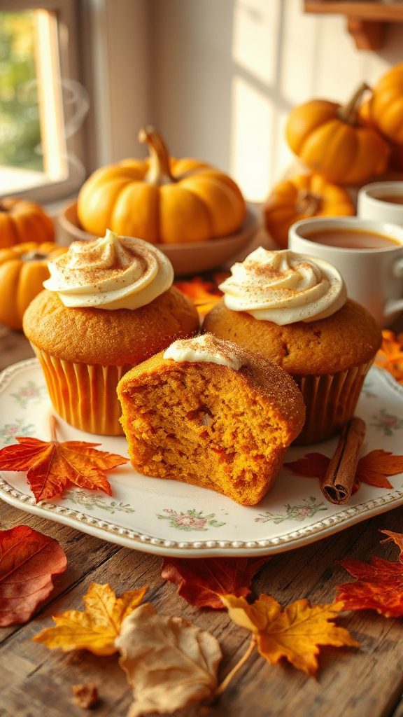cozy pumpkin spice muffins