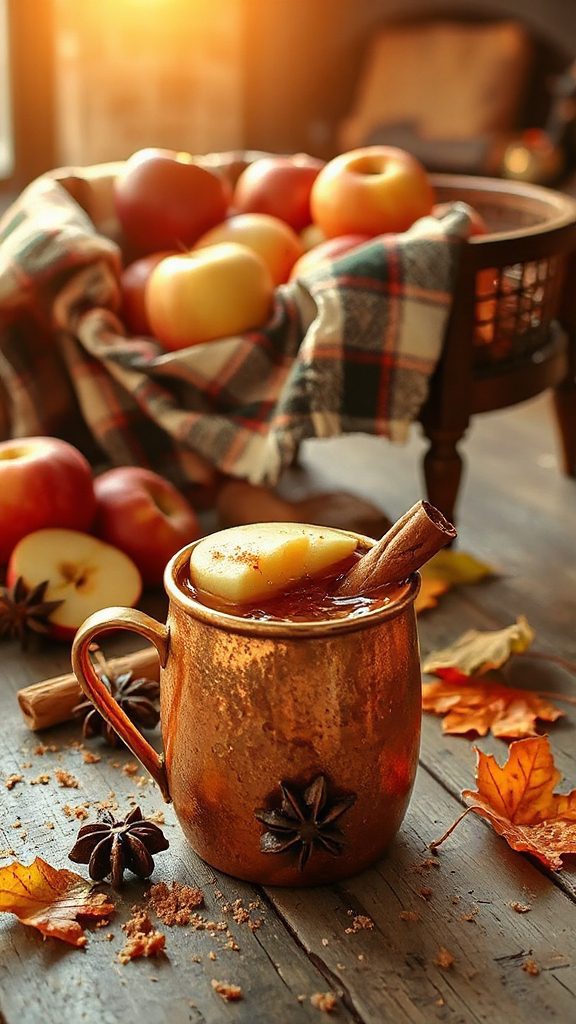 cozy spiced apple cider