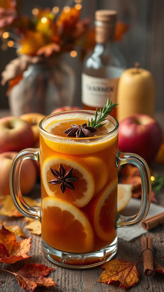 cozy spiced apple cocktail