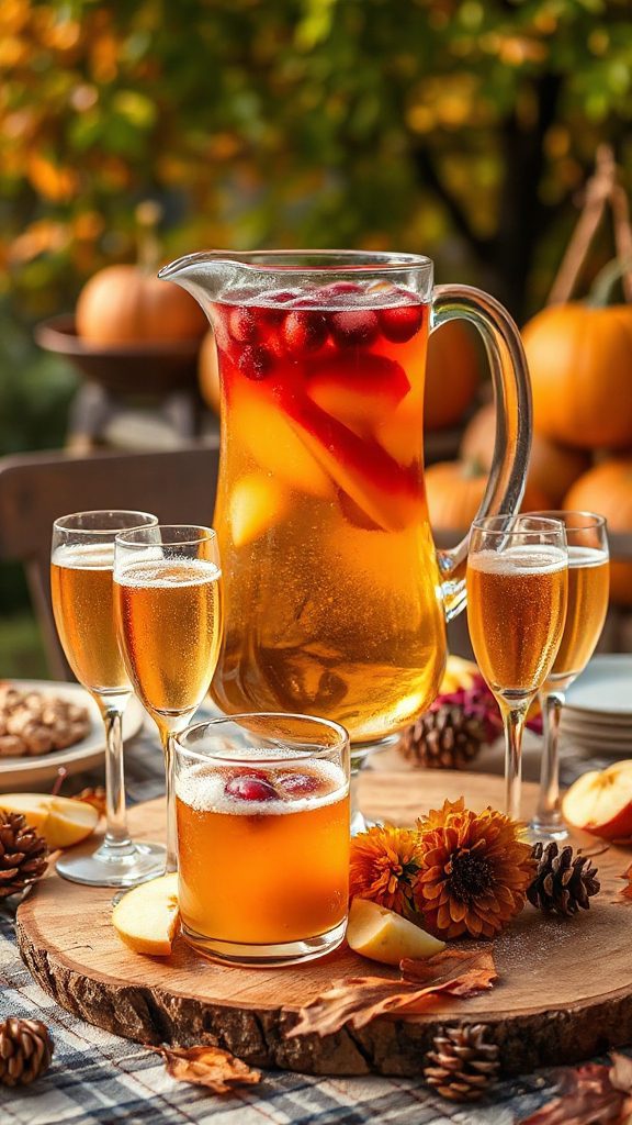 cranberry apple cider mimosa