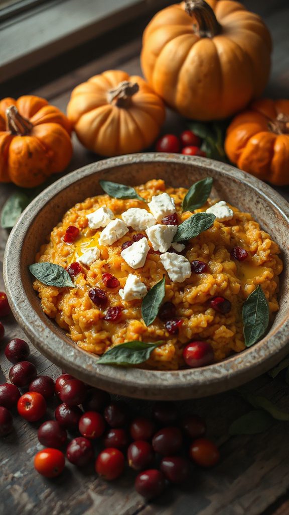 cranberry feta risotto delight