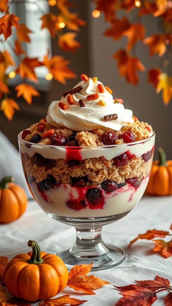cranberry halloween trifle delight