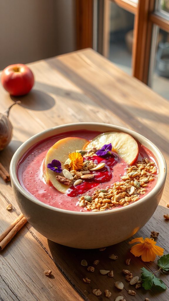 creamy apple beet smoothie