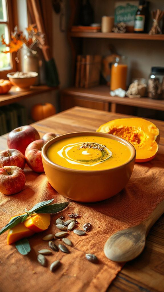 creamy apple butternut squash soup