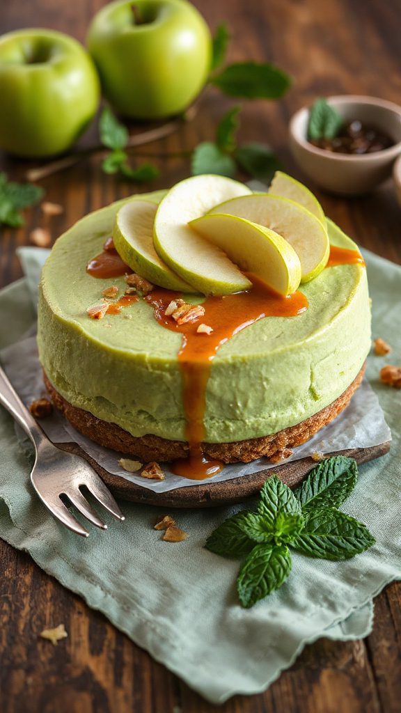 creamy apple cheesecake delight