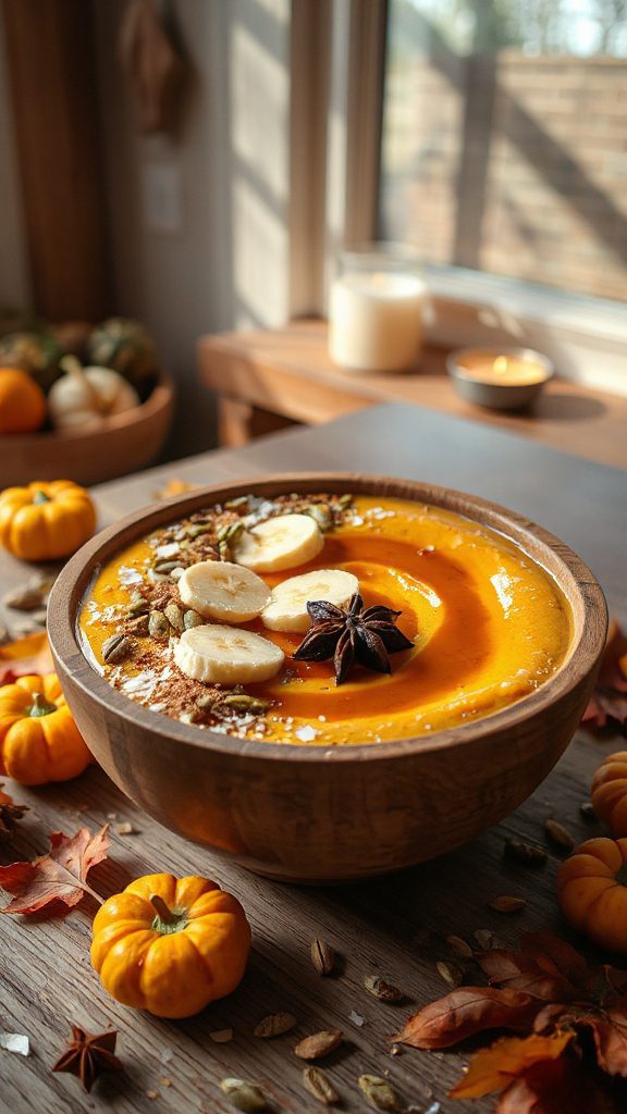 creamy autumn pumpkin smoothie